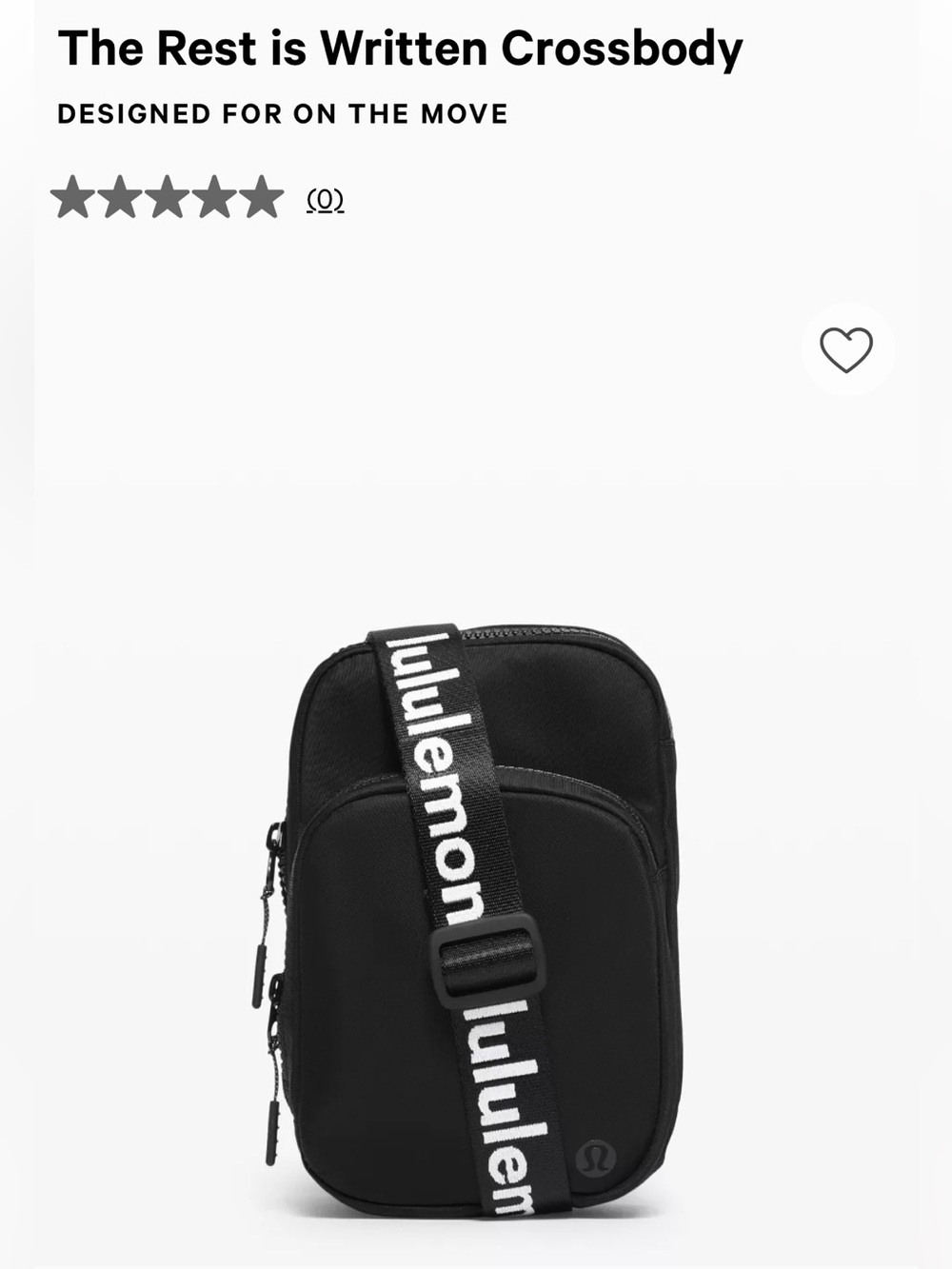 Lululemon The Rest is Written Crossbody Bag. Excellent condition  🖤